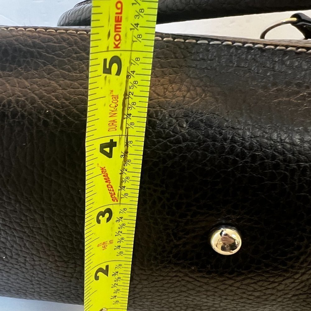 BHPC Black Leather‎ Luxury Laptop Bag Travel Briefcase Padded (READ) - Picture 11 of 13